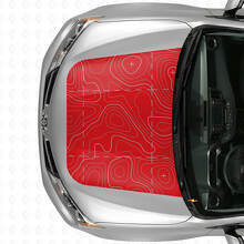 Adesivo in Vinile per Cofano con Mappa Topografica per Toyota RAV4 2016_3