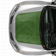 Adesivo in Vinile per Cofano con Mappa Topografica per Toyota RAV4 2016_4