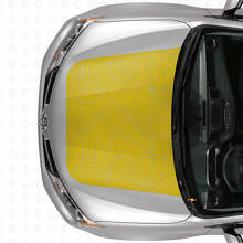 Adesivo in Vinile per Cofano con Mappa Topografica per Toyota RAV4 2016_5