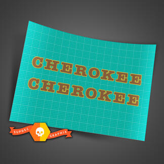 Coppia di adesivi per decalcomanie per cofano Jeep Cherokee 2 colori
