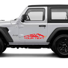 Set di Adesivi in Vinile Personalizzati per Montagna per Jeep Wrangler Unlimited_2