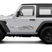 Set di Adesivi in Vinile Personalizzati per Montagna per Jeep Wrangler Unlimited_3