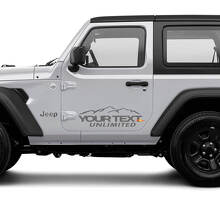 Kit di Adesivi in Vinile Personalizzati per Fianco Montagna per Jeep Wrangler Unlimited_3