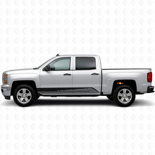 Strisce viniliche parallele per porte e sottoporta per Chevrolet Silverado 1500 K2XX 2014-2019_2