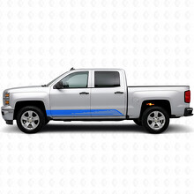 Strisce viniliche parallele per porte e sottoporta per Chevrolet Silverado 1500 K2XX 2014-2019_5