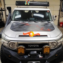 Adesivo in Vinile con Mappa Topografica per Cofano Toyota FJ Cruiser_2