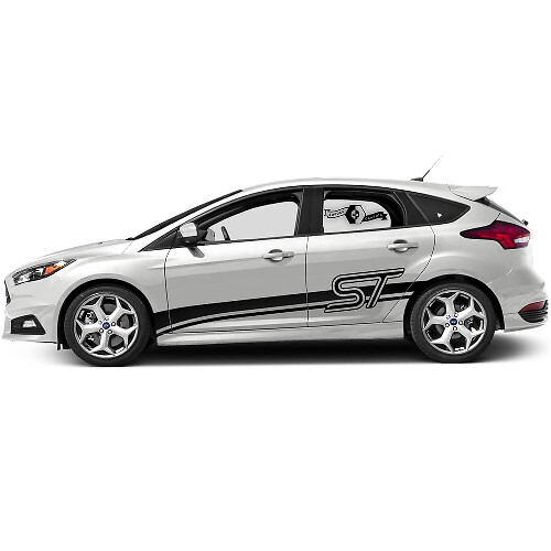 Kit adesivi vinile per strisce laterali stile ST per Musclecar Focus ST