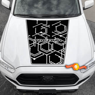 Modern 2016 - 2021 Toyota Tacoma Hood Kit grafico adesivo in vinile a nido d'ape - No Scoop!
