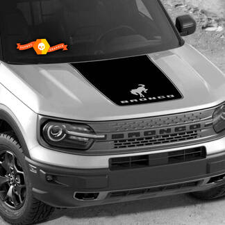 Ford Bronco 2021-2022 Testo personalizzato Logo Cappuccio Decalcomania in vinile Kit Adesivo Grafico per Ford Bronco Logo Sport SUV
