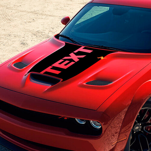 Adesivo in Vinile con Lettere Personalizzate per Cofano per Dodge Challenger 2015-2021