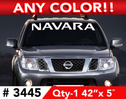 Adesivo Vinile Striscia Parabrezza Navara per Nissan Navara