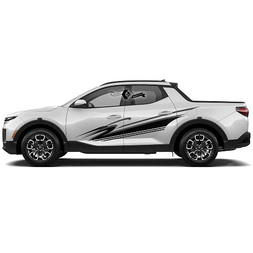 Kit Adesivi in Vinile a Strisce Laterali Modern Wave per Hyundai Santa Cruz