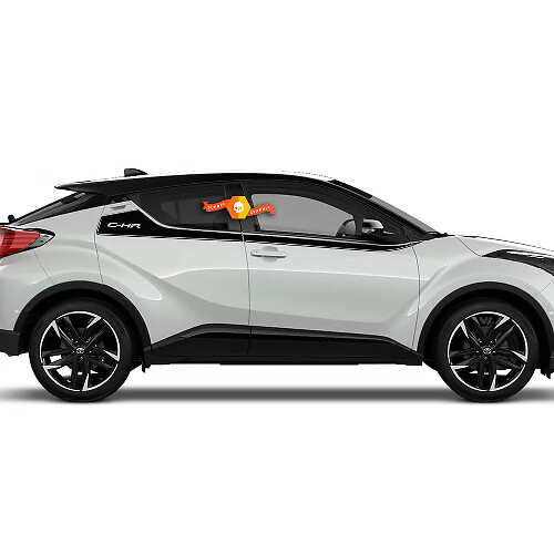 Strisce Accentate con Logo C-HR Adesivo Vinile Porta Laterale per Toyota C-HR
