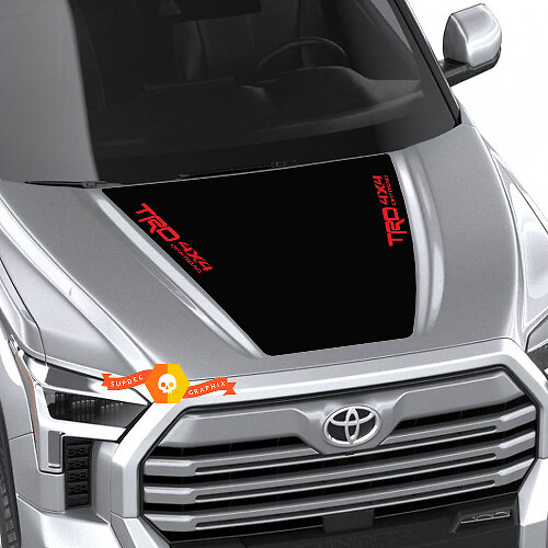 Nuovo Toyota Tundra 2022 Cofano TRD SR5 Off Road Adesivo Wrap Decalcomania Grafica Design SupDec 2 colori
