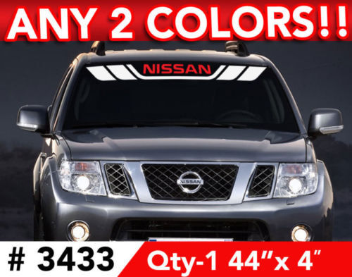 ADESIVO PER PARABREZZA NISSAN STRISCE 2 COLORI 44