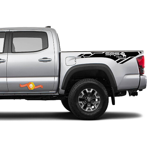 Coppia Adesivi in Vinile per Letto Moose SR5 OFF ROAD Toyota Tacoma 2016-2022
