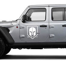 Adesivi in Vinile con Elmo Spartano per Porta Jeep Wrangler o Gladiator_2