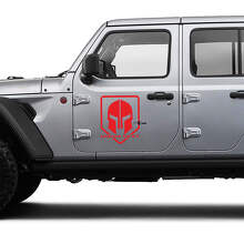 Adesivi in Vinile con Elmo Spartano per Porta Jeep Wrangler o Gladiator_3