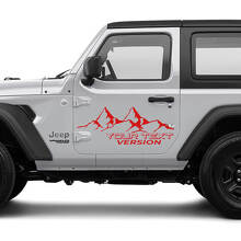 2 Nuovi adesivi adesivi per portiere JEEP Wrangler Unlimited 4x4 fuoristrada Montagne adesivo laterale adesivo
 3