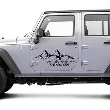 2 Nuovi adesivi adesivi per portiere JEEP Wrangler Unlimited 4x4 fuoristrada Montagne adesivo laterale adesivo
 4