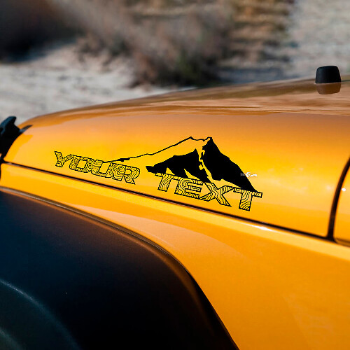 2 Nuove adesivi decalcomania grafica per cappe laterali della mappa topografica JEEP Wrangler
