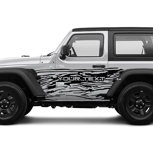2 Nuovi adesivi decalcomania per JEEP Wrangler Unlimited 4 porte 4x4 fuoristrada Splash Mud Mountains adesivo laterale Grafica Decalcomania

