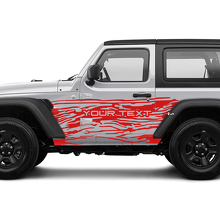 2 Nuovi adesivi decalcomania per JEEP Wrangler Unlimited 4 porte 4x4 fuoristrada Splash Mud Mountains adesivo laterale Grafica Decalcomania
 3