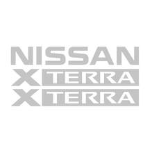 Set di Adesivi in Vinile con Logo Xterra per Portapacchi da Tetto Nissan Xterra_2