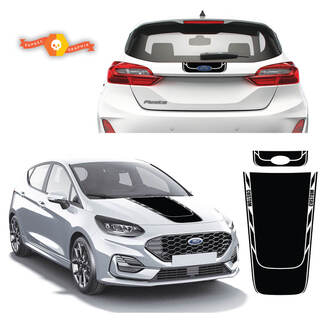 Adesivo per decalcomania in vinile per cofano e bagagliaio Testo personalizzato adatto a Ford Fiesta 2019-2022
