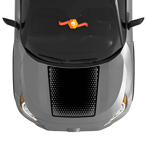 Kit grafico adesivo adesivo esagonale cappuccio per Toyota RAV4 2019-2022 adesivo decalcomania in vinile

