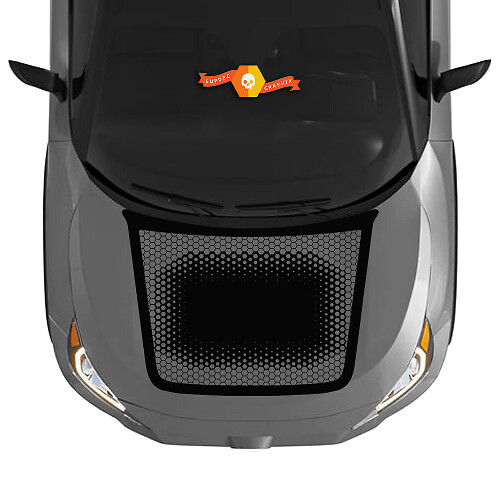 Kit adesivo grafico a nido d'ape esagonale per cofano per Toyota RAV4 2019 - 2022 adesivo in vinile
