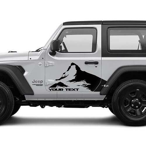 2 Nuovo adesivo JEEP Wrangler Decal Sticker Montagne Grafica laterale Adesivo
