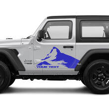 2 Nuovo adesivo JEEP Wrangler Decal Sticker Montagne Grafica laterale Adesivo
 2