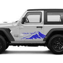 2 Nuovi adesivi laterali per portiere JEEP Wrangler Sticker Montagne Adesivo Grafico
 2