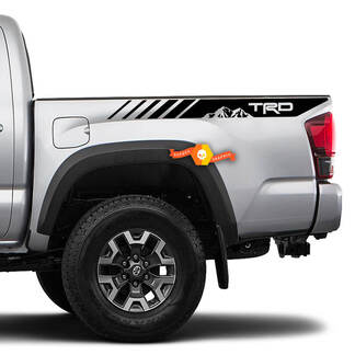 Coppia Toyota Tacoma 2016 - 2022 TRD Mountains Side Bed Vinyl Decal Sticker Graphics
