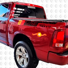 Adesivo in Vinile a Strisce Stile Topografico per il Parafango del Dodge Ram 1500_2