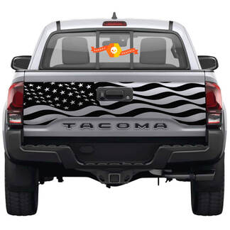 Portellone posteriore bandiera USA decalcomania posteriore per Toyota Tacoma terza generazione 2015-2022 SupDec
