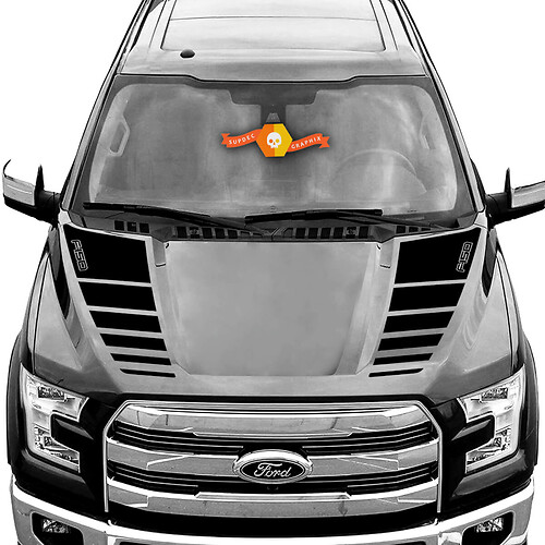 Ford F-150 2016 - 2021 F-150 Logo Cappuccio Vinile Spears Decalcomanie Adesivi Grafica
