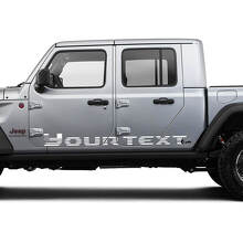 Coppia di Adesivi in Vinile per Grafica Laterale con Bandiera USA per Porte Jeep Gladiator
 2