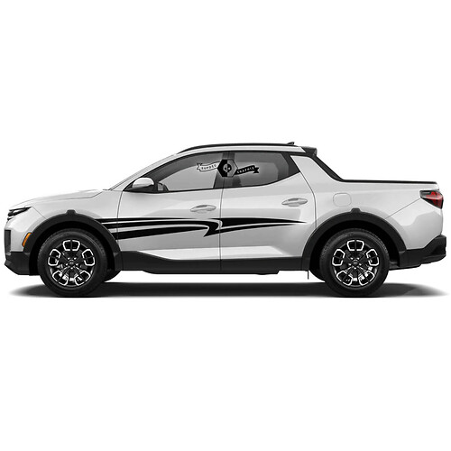 2x Hyundai Santa Cruz Porte moderne Rally Side Adesile in vinile Decal Graphic