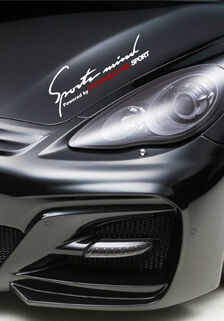 2 Sport Mind Powered by Porsche Cayenne Panamera Decal Sticker