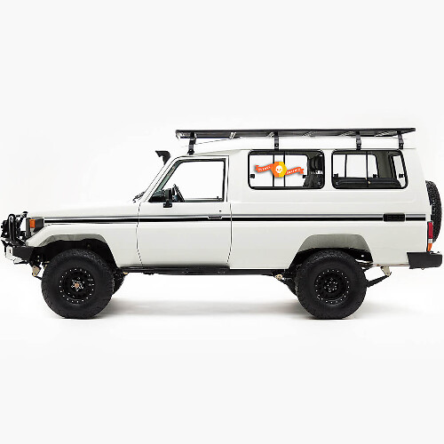 Kit di Adesivi in Vinile con Strisce Laterali Retro per Toyota Land Cruiser Troopy