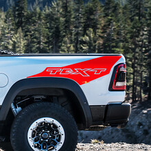 Kit adesivi in vinile personalizzati stile TRX per fiancate Dodge Ram 1500 Rebel TRX_2