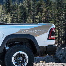 Kit adesivi in vinile personalizzati stile TRX per fiancate Dodge Ram 1500 Rebel TRX_3