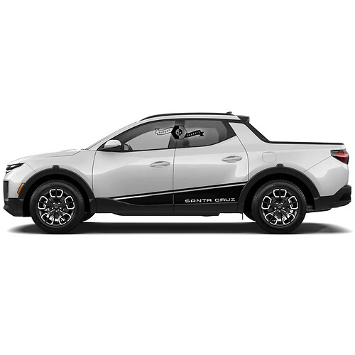2x New Hyundai Santa Cruz Pannello bilanciere MODERNO LOGO LATHI AVILI IN VINILE DECAL KIT DECALE