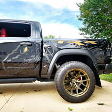 Dinosauri T-Rex Splash Porta Paraspruzzi Posteriore Laterale Adesivo Vinile Decalcomania Grafica per Dodge Ram Rebel 1500 TRX 3