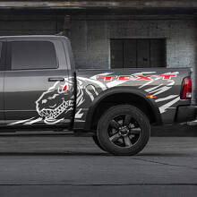 Dinosauri T-Rex Splash Porta Paraspruzzi Posteriore Laterale Adesivo Vinile Decalcomania Grafica per Dodge Ram Rebel 1500 TRX 5