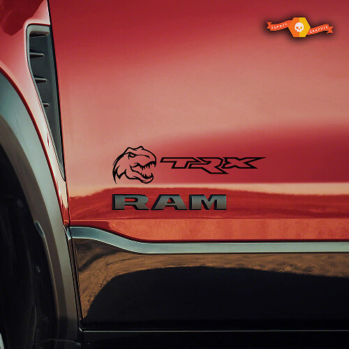 Adesivi Laterali in Vinile Piccolo T-Rex per Ram 1500 TRX Rebel