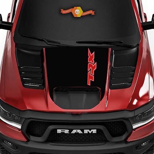 Adesivo in Vinile Stile Cofano TRX per Dodge Ram Rebel 1500 TRX 2022+