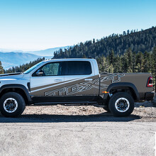 Set di Adesivi Laterali Personalizzati in Vinile Stile TRX per Dodge Ram 1500 Rebel/TRX_2